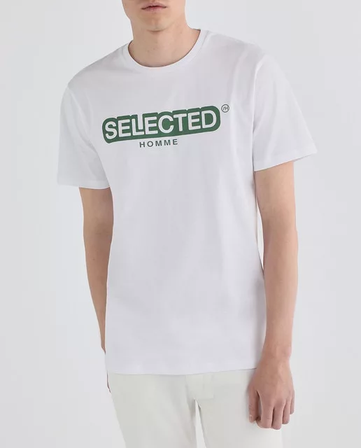 CAMISETA DE HOMBRE MANGA CORTA CON LOGO 100% ALGODÓN ORGÁNICO