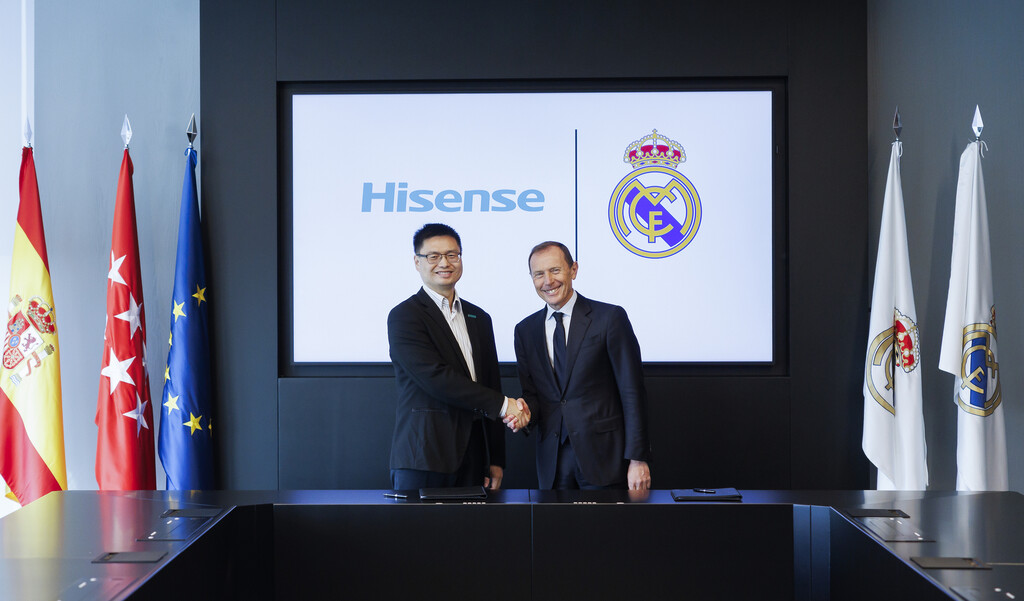 Hisense lanza una edición limitada de su enorme tele de 100 pulgadas para celebrar su acuerdo con el Real Madrid