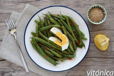 Judías verdes con jengibre, miso y sésamo: receta saludable