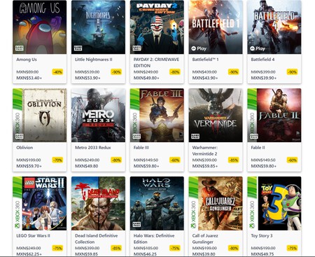 Oferta Especial Para Jugadores De Mexico 10 Increibles Juegos De Xbox Por Menos De 50 Pesos
