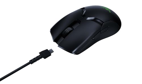 Razer Viper Ultimate con estación de carga - Ratón Gaming Inalámbrico (Ambidiestro, con 69 g de Peso, Cable Speedflex, Sensor Óptico 5G, RGB Chroma) Negro