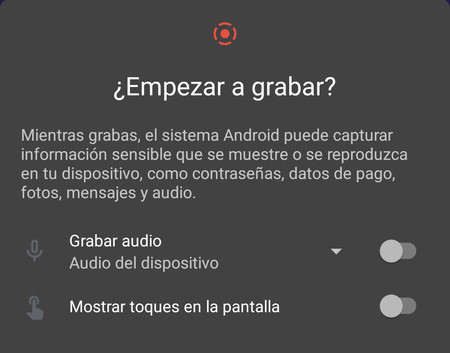 La grabación de pantalla de Android 11 Beta 2 permite grabar el audio del dispositivo