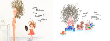 "Mamá en cuarentena", las graciosas ilustraciones de una madre sobre el confinamiento con las que nos identificamos