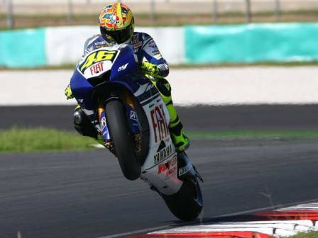 Valentino Rossi, el más rápido el primer día en Sepang