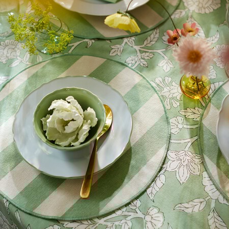 Smorfisk Mantel Individual Rayas Hueso Verde Claro 1481871 Pe1000811 S5