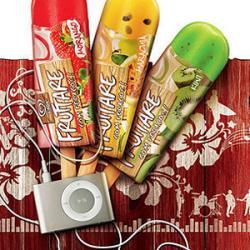 Imágenes de la promoción de Kibon y los iPod Shuffle