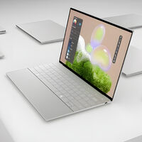 Laptop Dell con procesador Intel y Windows 11. Tiene pantalla con tecnología OLED, como los celulares