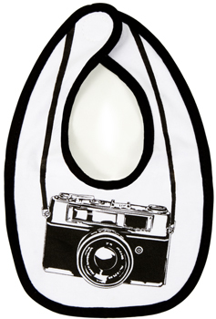 Babero para pequeños fotógrafos
