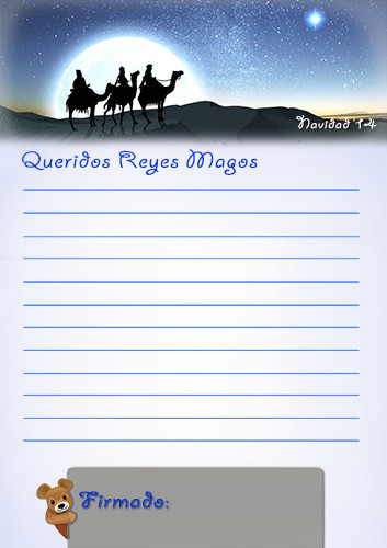 Carta Reyes Magos 2014