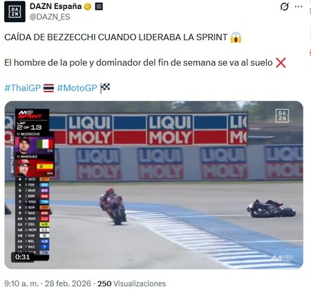Bezzecchi Tailandia Motogp 2026