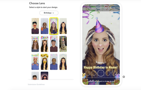 Snapchat permite a los usuarios crear sus propias máscaras personalizadas pero, previo paso por caja y por tiempo limitado