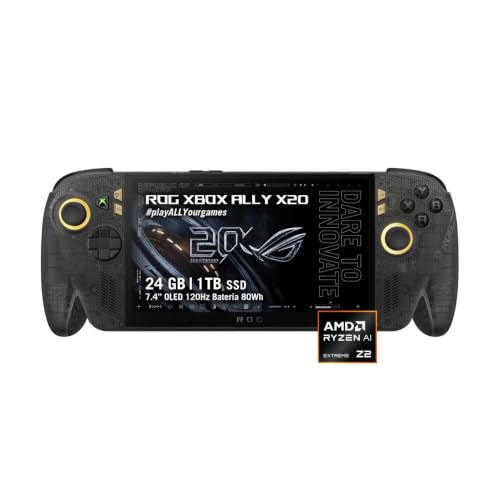 ASUS ROG XBOX Ally X20 Consola Portátil/Ryzen AI Z2 Extreme/NPU de 50 TOPS/7.4" FHD OLED 120Hz