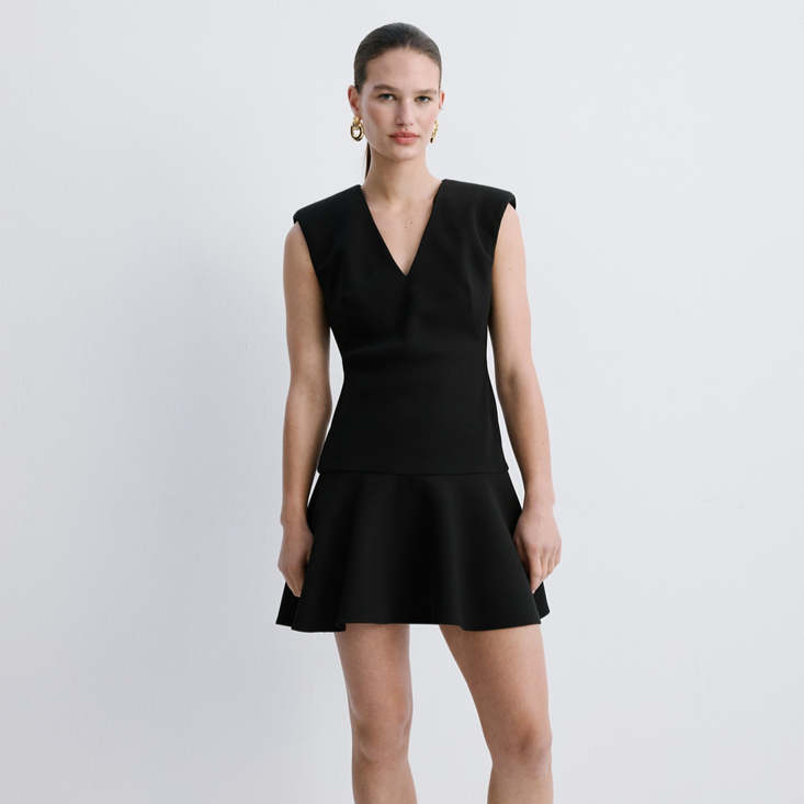 Vestido corto evasé