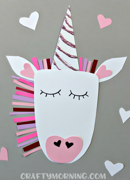 Unicorn Heart Valentine Craft
