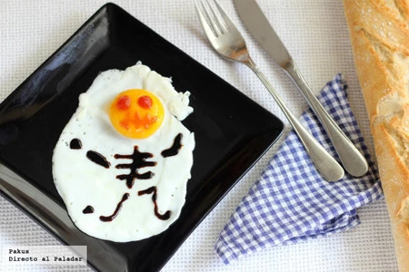 Receta de huevo frito con esqueleto de Halloween: Una divertida cena para los niños
