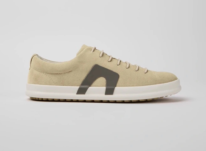 Zapatos de nobuk beige para hombre