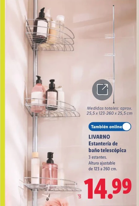 Estanteria Telescopica Livarno Folleto Lidl