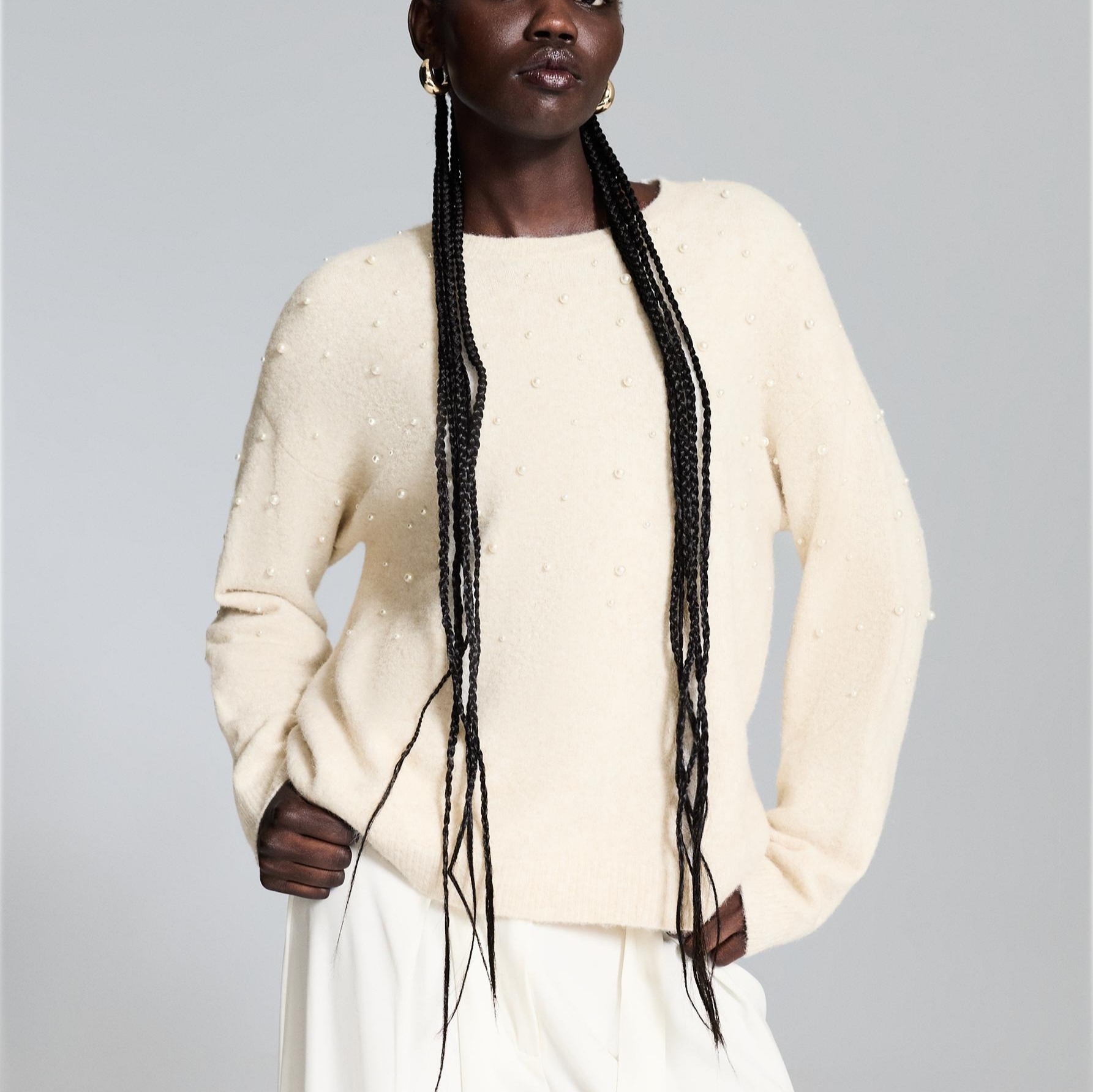 Jersey punto apliques

