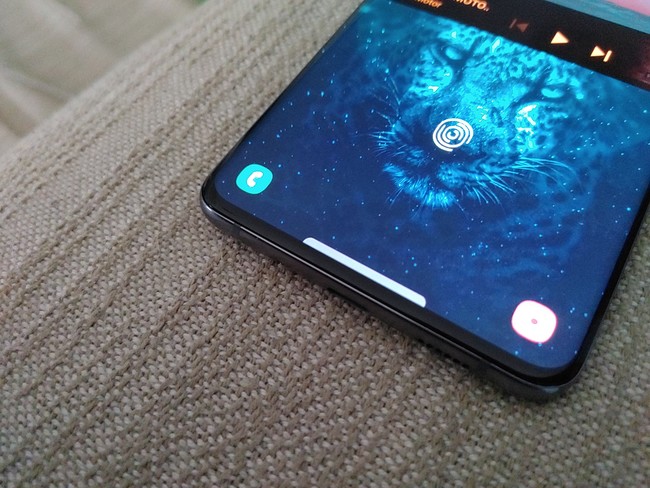 Barra inferior Samsung Pay