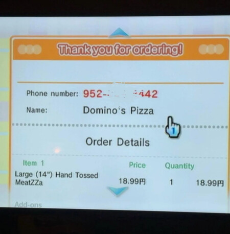 Wii Orden Pizza