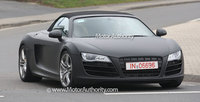 Fotos espía del Audi R8 Spider al desnudo y con nuevas sorpresas