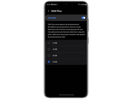 RAM Virtual en Samsung