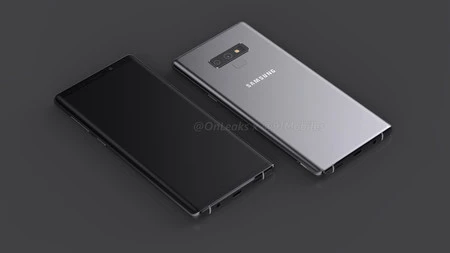 Galaxy Note 9 のレンダリング