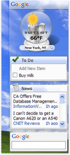 Google Desktop 4.5 soporta transparencias