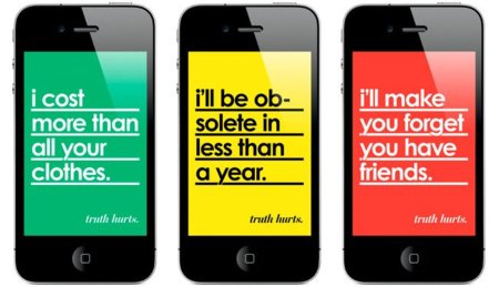 "La verdad duele", fondos de pantalla autocríticos para iPhone
