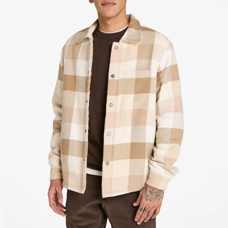 Timberland Chaqueta de hombre Tipo Camisa con Forro de Sherpa