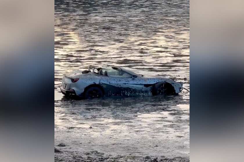 Un Ferrari termina destrozado en una playa de California. La policía ...