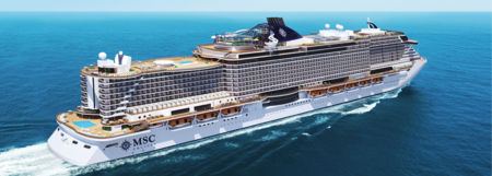 MSC Cruceros presenta su más moderno buque con el parque acuático más grande en el mar