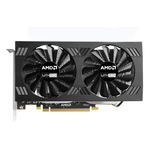 WITHTECH Tarjeta gráfica AMD Radeon RX 580 8G GDDR5 256Bit PCI Express 3.0 × 16 HDMI + DP
