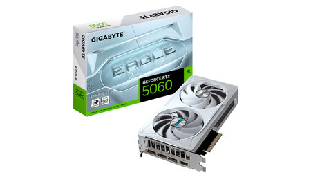 Tarjeta Gráfica Gigabyte GeForce RTX 5060 EAGLE OC ICE 8GB GDDR7 DLSS4