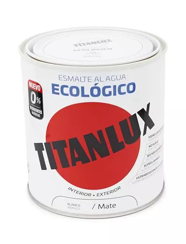 Titanlux Ecológico Esmalte al agua mulisuperficie Mate Blanco 250 ml
