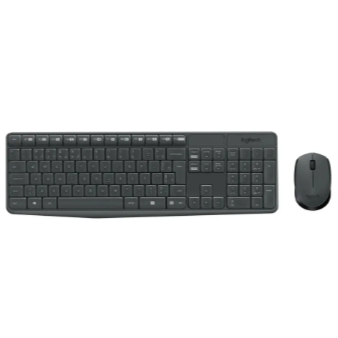 Combo Teclado e Mouse sem fio Logitech MK235 Layout ABNT2
