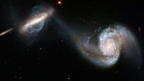 El Hubble nos muestra el choque de dos galaxias