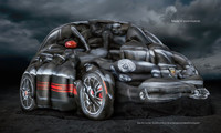 Abarth 500c: hecho de puro músculo... con 'body paint'