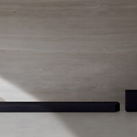 Barra de sonido Samsung con 11.1.4 canales y 22 bocinas. Es compatible hasta con Spotify