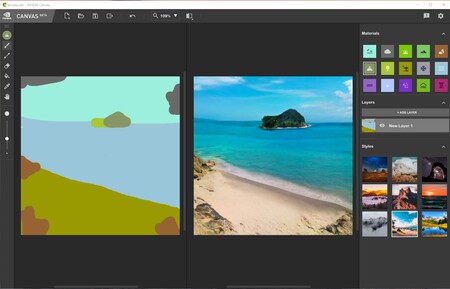 Nvidia Canvas es la nueva app que puede convertir cualquier boceto en una imagen muy realista