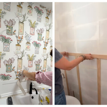 No hace falta reformar ni alicatar para darle un aire nuevo al baño: los nuevos papeles vinílicos hacen el apaño