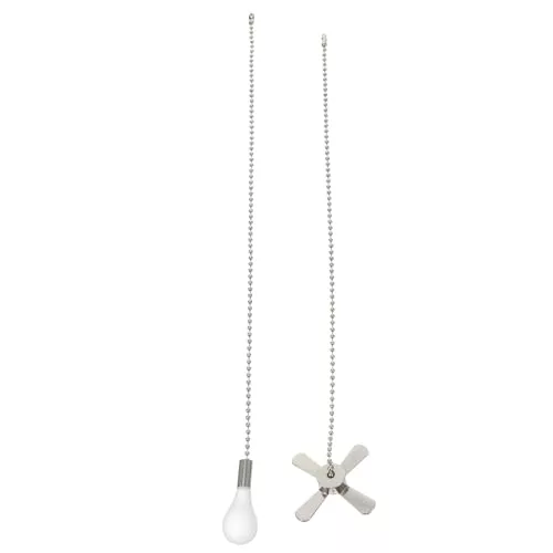 Hemobllo 2 Piezas Accesorios para lámpara de techo artefactos de iluminación luces ventilador dormitorio ventilador para dormitorio Extensión de la cadena de tracción colgante de abanico