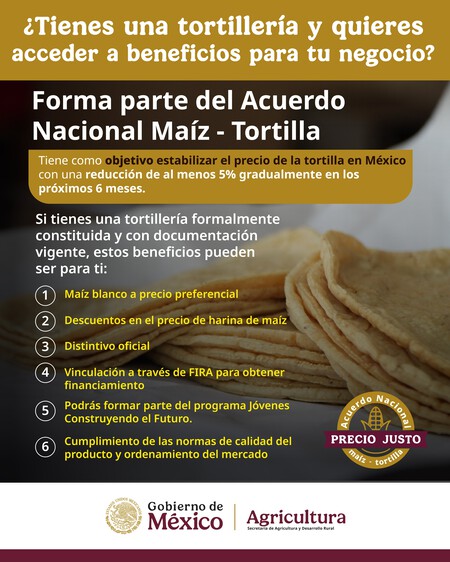 ¿Tienes una tortillería? Esto debes saber para unirte al Acuerdo Nacional Maíz-Tortilla y obtener mejores precios