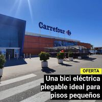 La bici eléctrica plegable que tiene Carrefour casi a mitad de precio y con la que empezarás a ahorrar en gasolina
