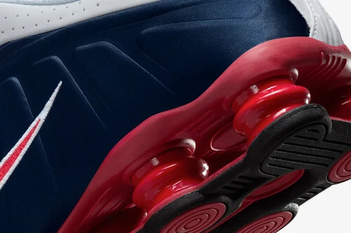 Nike Shox R4 Azul Rojo