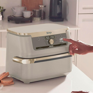 Cae a precio mínimo antes del Amazon Prime, la freidora de aire Ninja tamaño XXL ideal para cocinar más y mejor 