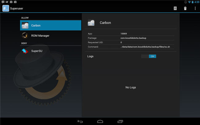 ClockworkMod Superuser en CyanogenMod