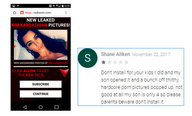 Adultswine malware play store