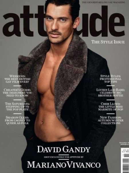 David Gandy en la portada de 'Attitude' especial estilo Otoño-Invierno 2011/2012