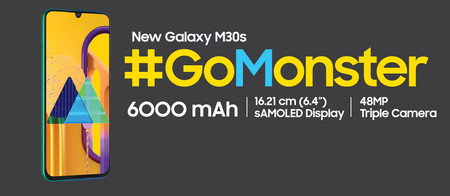 Samsung Galaxy M30s: triple cámara trasera de 48 MP para el primer teléfono de Samsung con batería de 6.000 mAh
